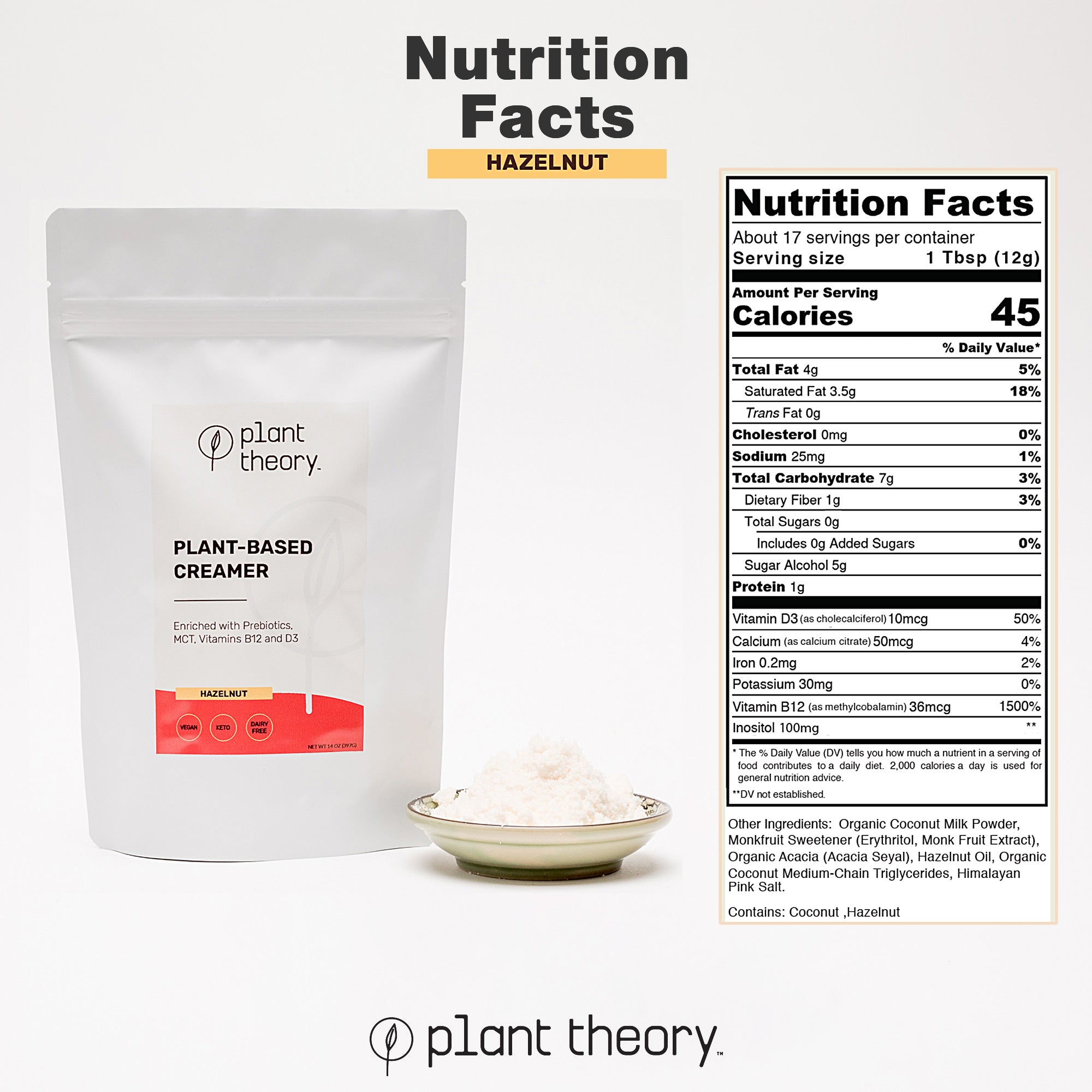 Plant Theory Vegan Hazelnut Creamer